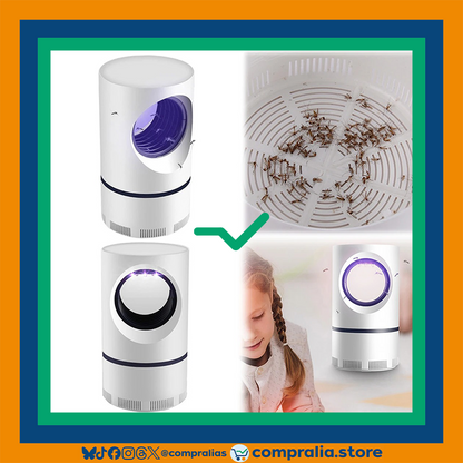 Lámpara Antimosquitos USB | Trampa Eléctrica Sin Químicos | Segura para Niños y Mascotas